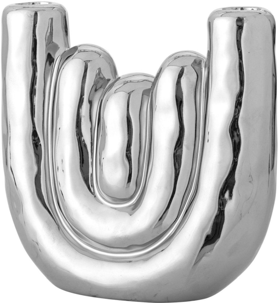 Bloomingville Shine Lysestage H17,5 cm, S�lvfinish