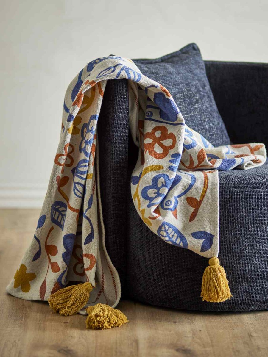 Bloomingville Figuria Decke 130x160 cm, Multi