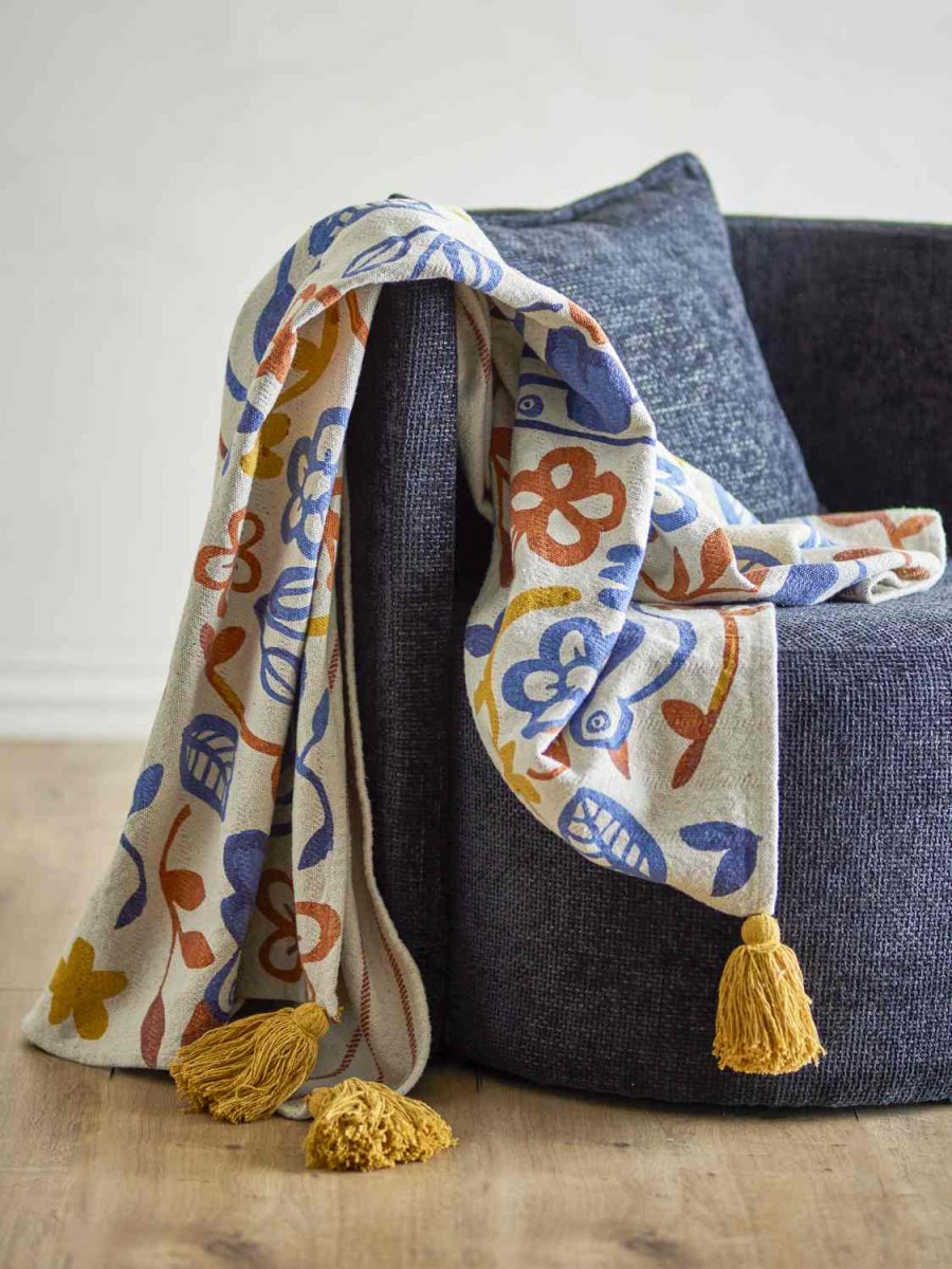 Bloomingville Figuria Decke 130x160 cm, Multi