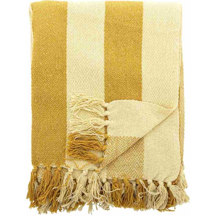 Bloomingville Frello Decke 130x160 cm, Gelb