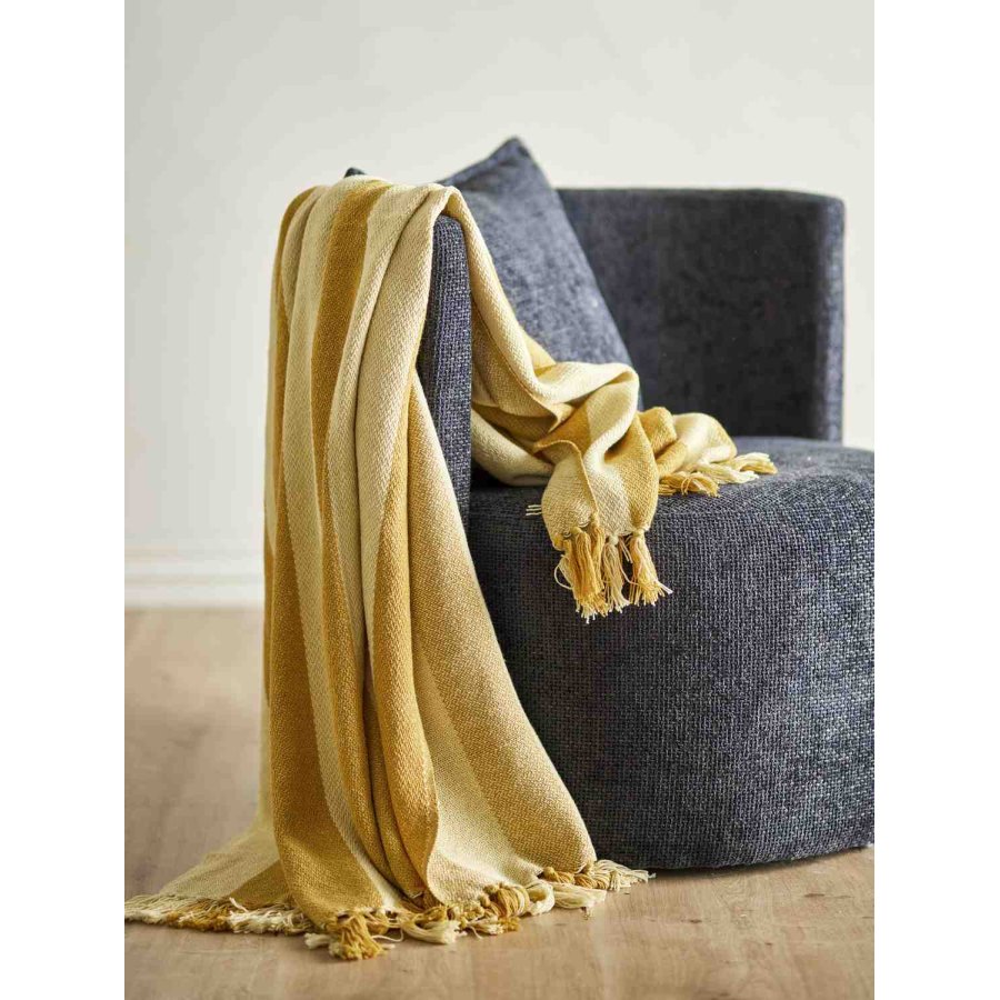 Bloomingville Frello Decke 130x160 cm, Gelb