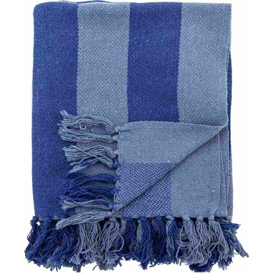 Bloomingville Frello Decke 130x160 cm, Blau
