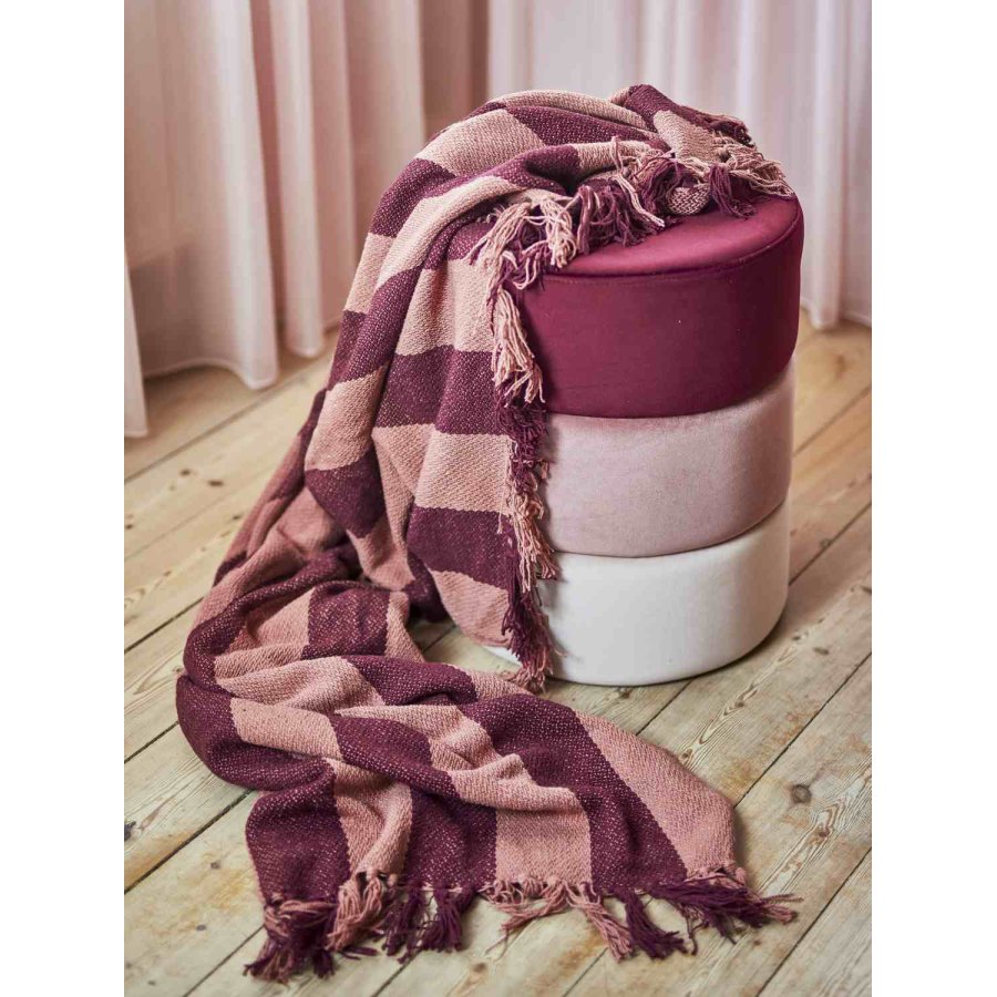 Bloomingville Frello Decke 130x160 cm, Rot