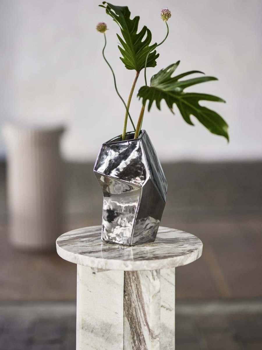 Bloomingville Dimona Vase H23 cm, S�lv