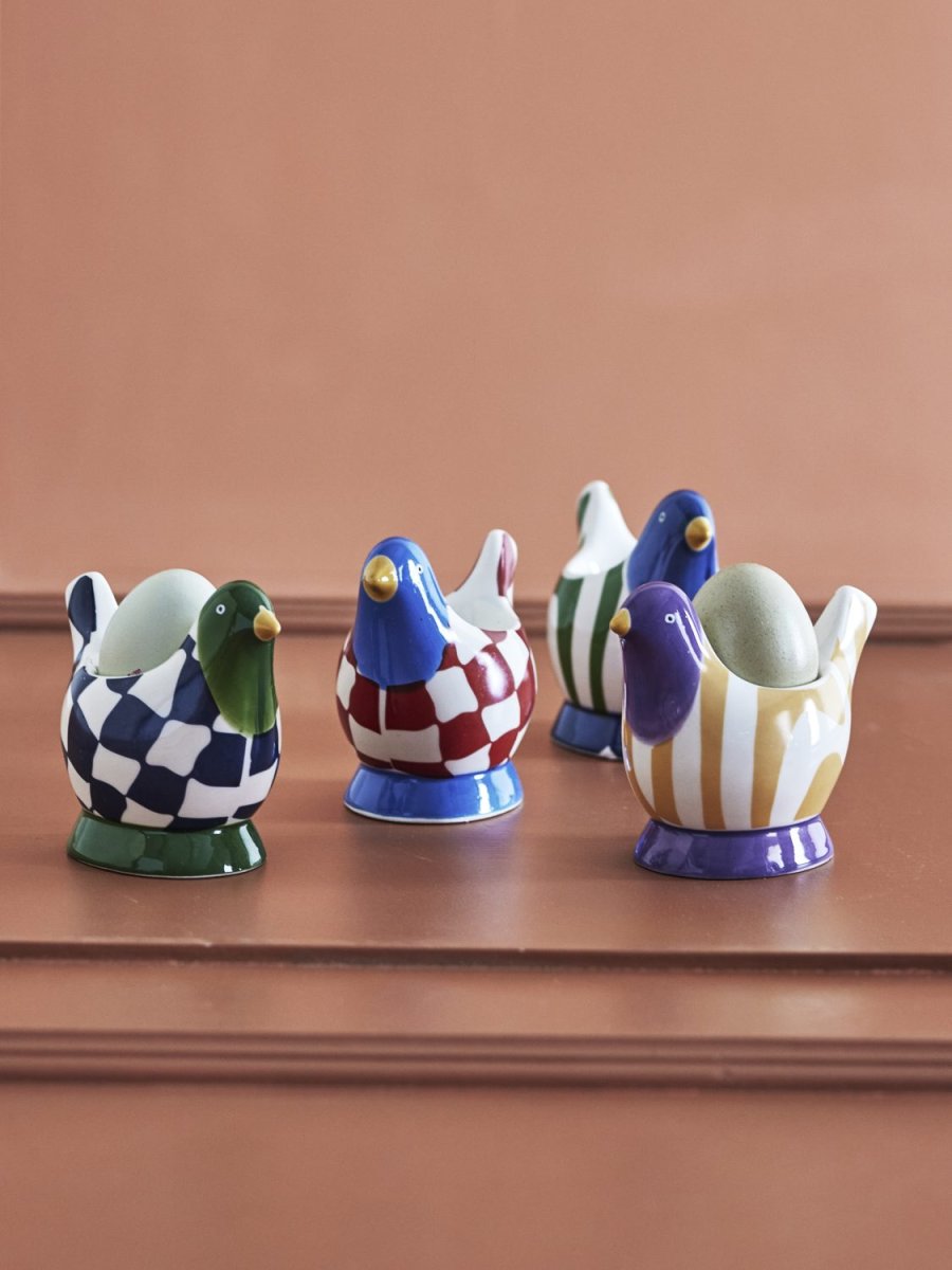 Bloomingville Birdy �ggeb�ger 4 stk. H8 cm, Multi