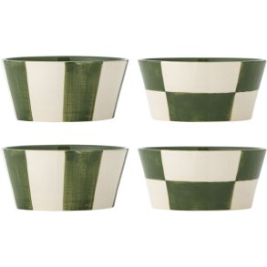 Bloomingville Floki Sk�l 4 stk. �13,5 cm, Gr�n