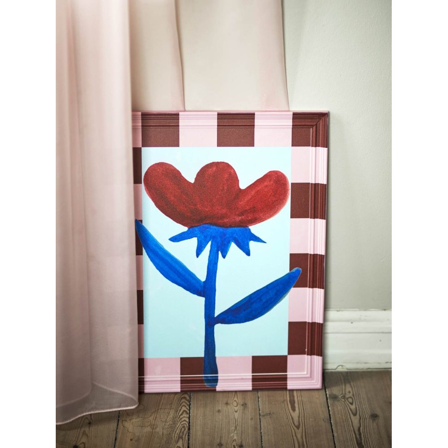 Bloomingville Vinia Illustration m. Ramme 40x53 cm, Fyrretr�