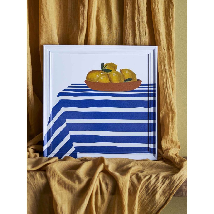 Creative Collection Limone Illustration m. Ramme 40x40 cm, Fyrretr�