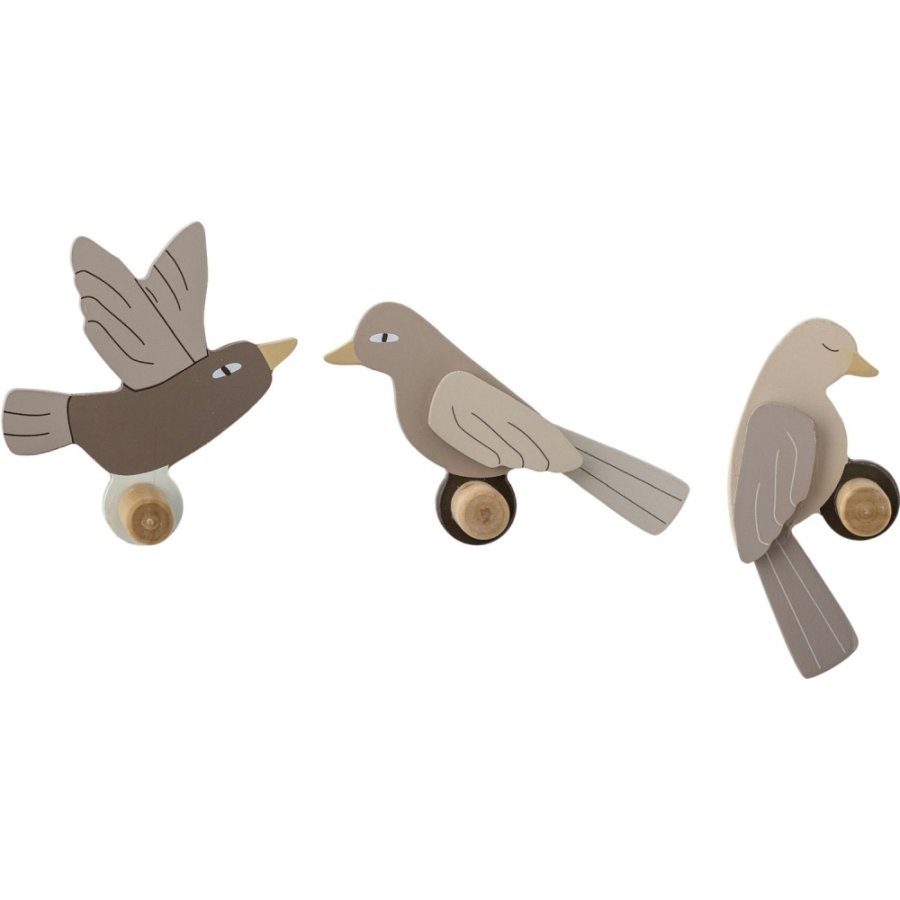 Bloomingville Mini Lewi Knager 3 stk. 10 cm, Brun