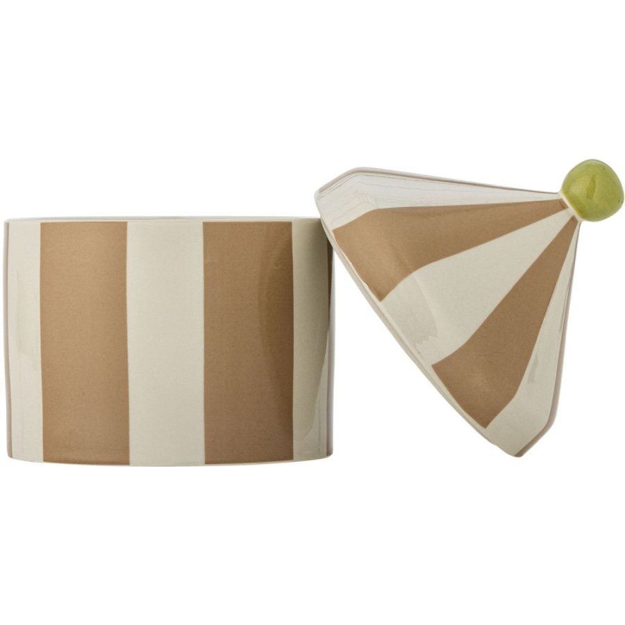Bloomingville Mini Cimmi Topf mit Deckel H25 cm, Natur