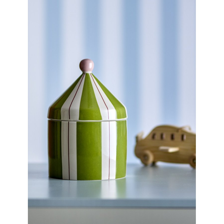 Bloomingville Mini Cimmi Topf mit Deckel H25 cm, Gr&uuml;n