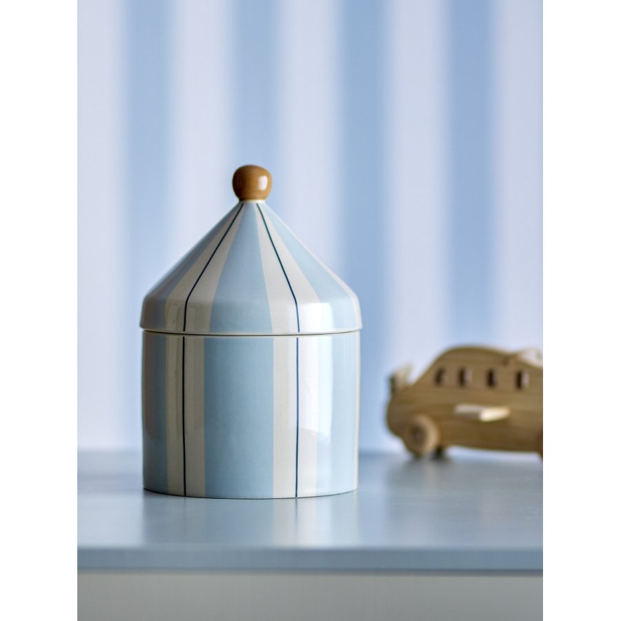 Bloomingville Mini Cimmi Topf mit Deckel H25 cm, Blau
