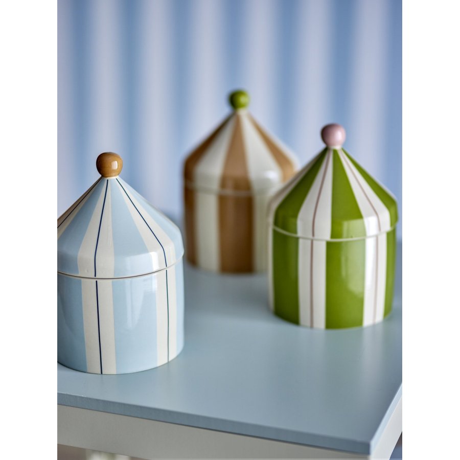 Bloomingville Mini Cimmi Topf mit Deckel H25 cm, Blau