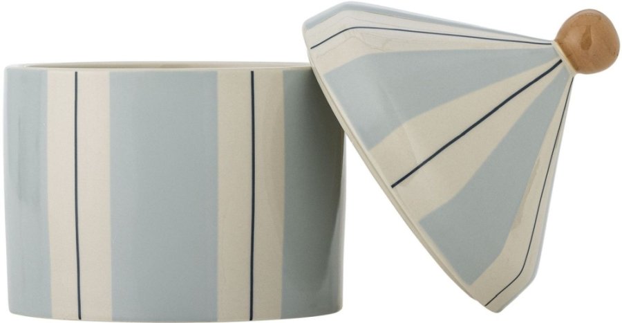 Bloomingville Mini Cimmi Topf mit Deckel H25 cm, Blau