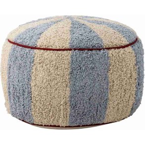 Bloomingville Mini Charoline Puf H26 cm, Natur/Bl�