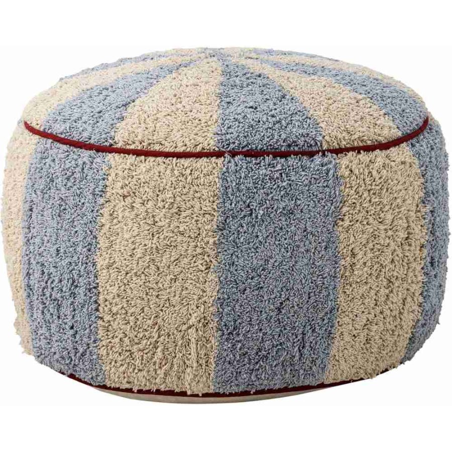 Bloomingville Mini Charoline Puf H26 cm, Natur/Bl�