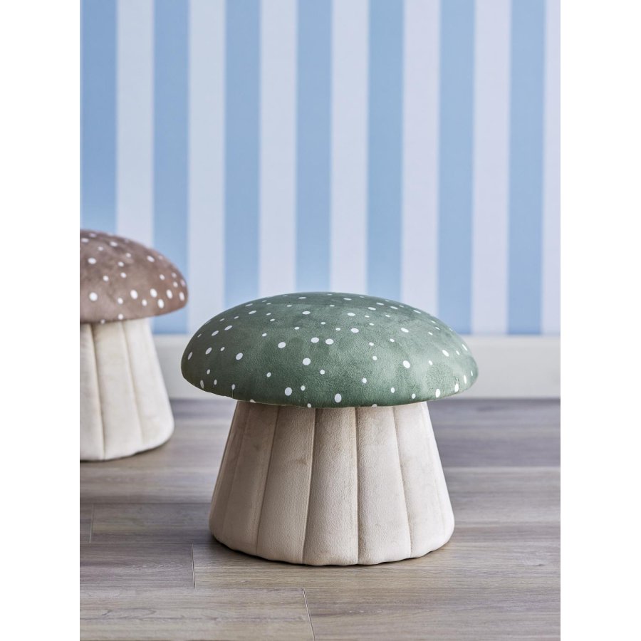 Bloomingville Mini Lue Puf H30 cm, Natur/Gr�n