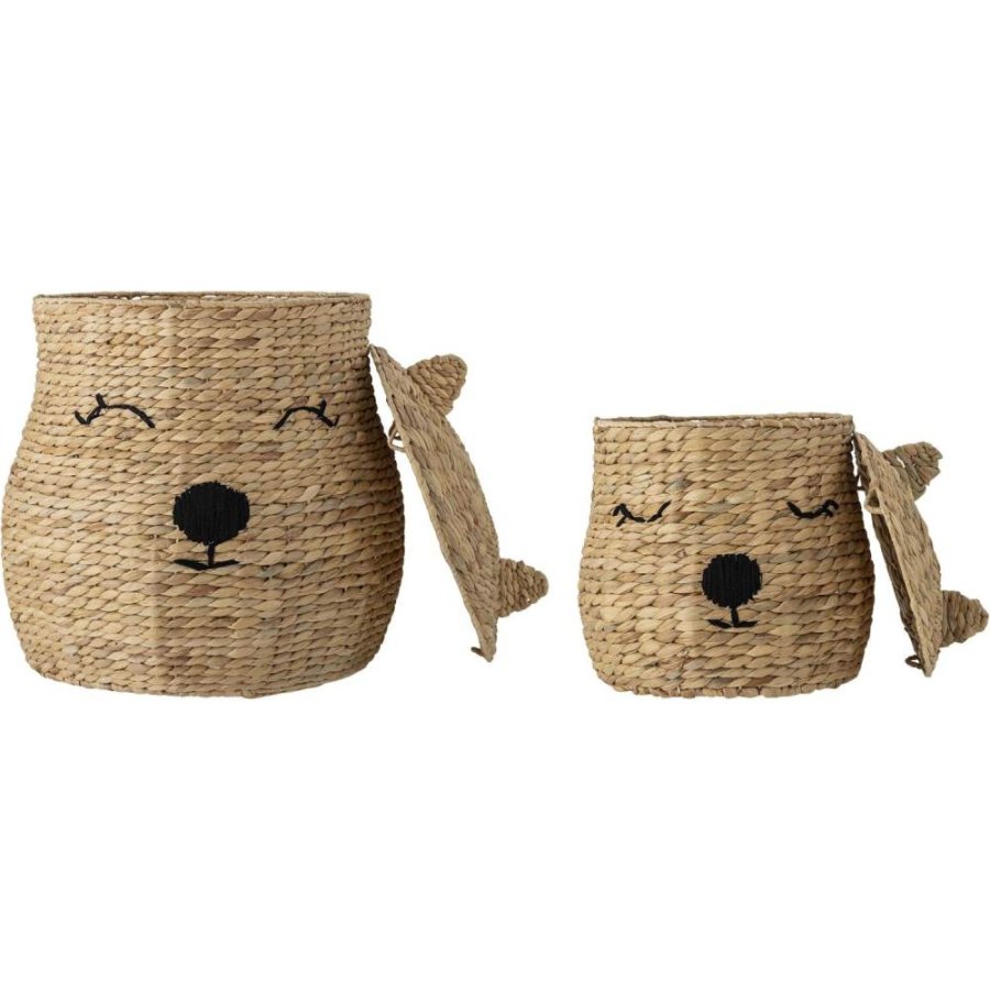 Bloomingville Mini Berny Kurv m. L�g 2 stk, Vandhyacint