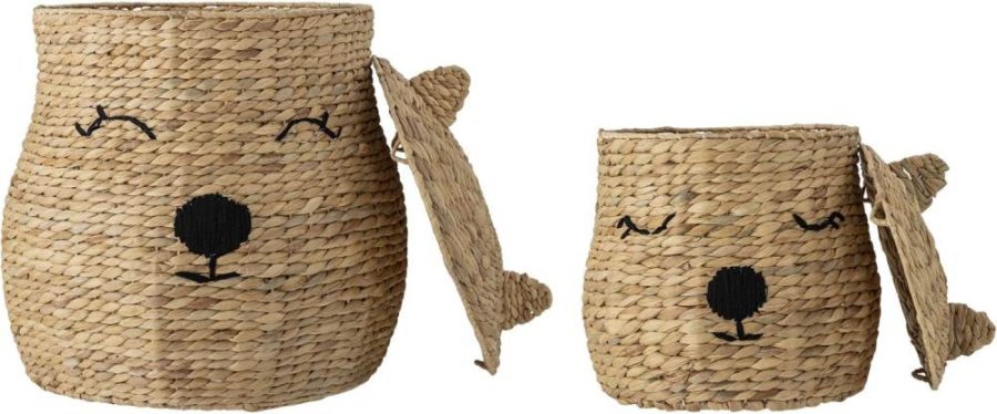 Bloomingville Mini Berny Kurv m. L�g 2 stk, Vandhyacint
