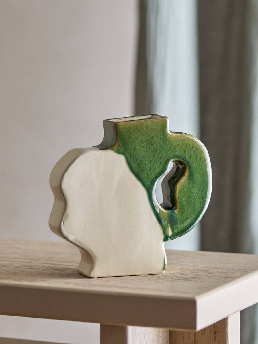 Bloomingville River Vase H20 cm, Gr�n