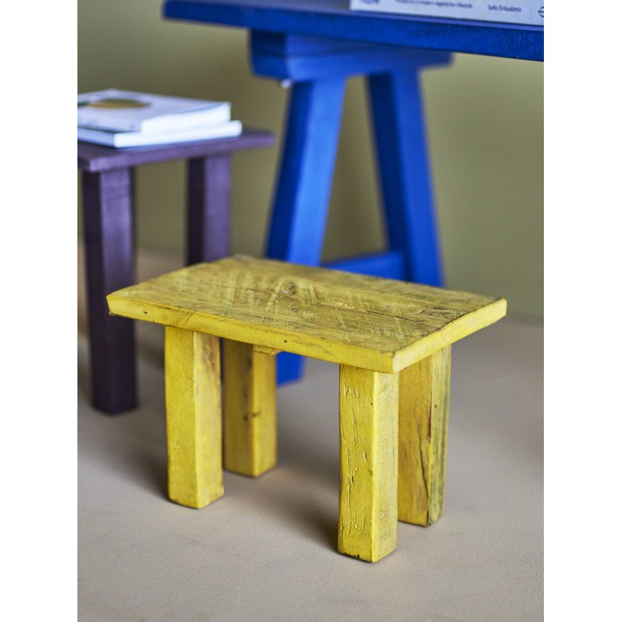 Creative Collection Porir Beistelltisch H24 cm, Gelb