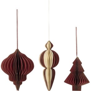 Bloomingville Tinkle Ornament 3 stk, R�d