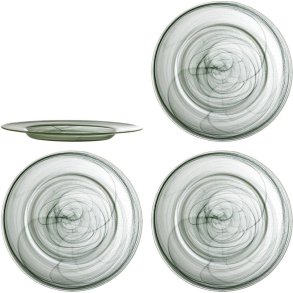 Bloomingville Amelie Teller 4er Set 33 cm, Gr&uuml;n