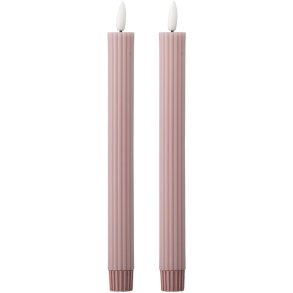 Bloomingville Ponza Kronelys LED 2 stk. �2,2/24,5, Rosa