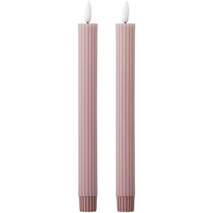 Bloomingville Ponza Kronelys LED 2 stk. �2,2/24,5, Rosa