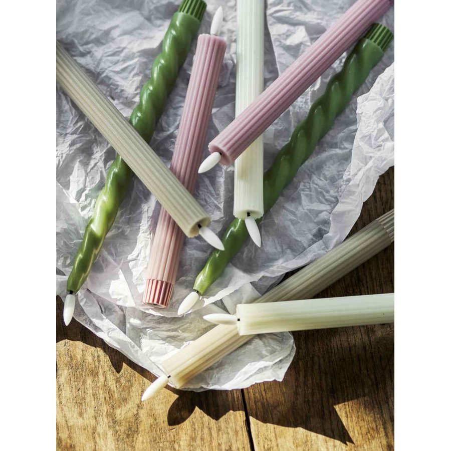 Bloomingville Ponza Kronelys LED 2 stk. �2,2/24,5, Rosa