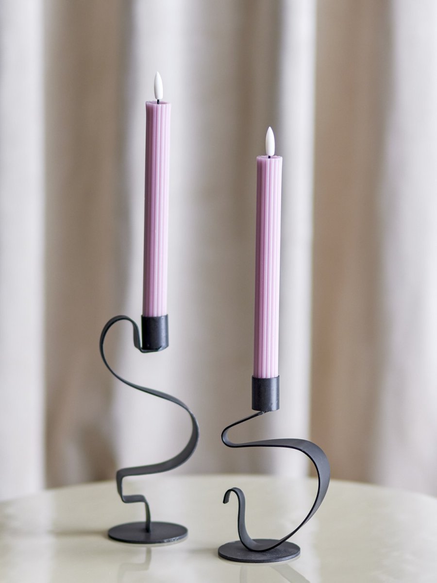 Bloomingville Ponza Kronelys LED 2 stk. �2,2/24,5, Rosa