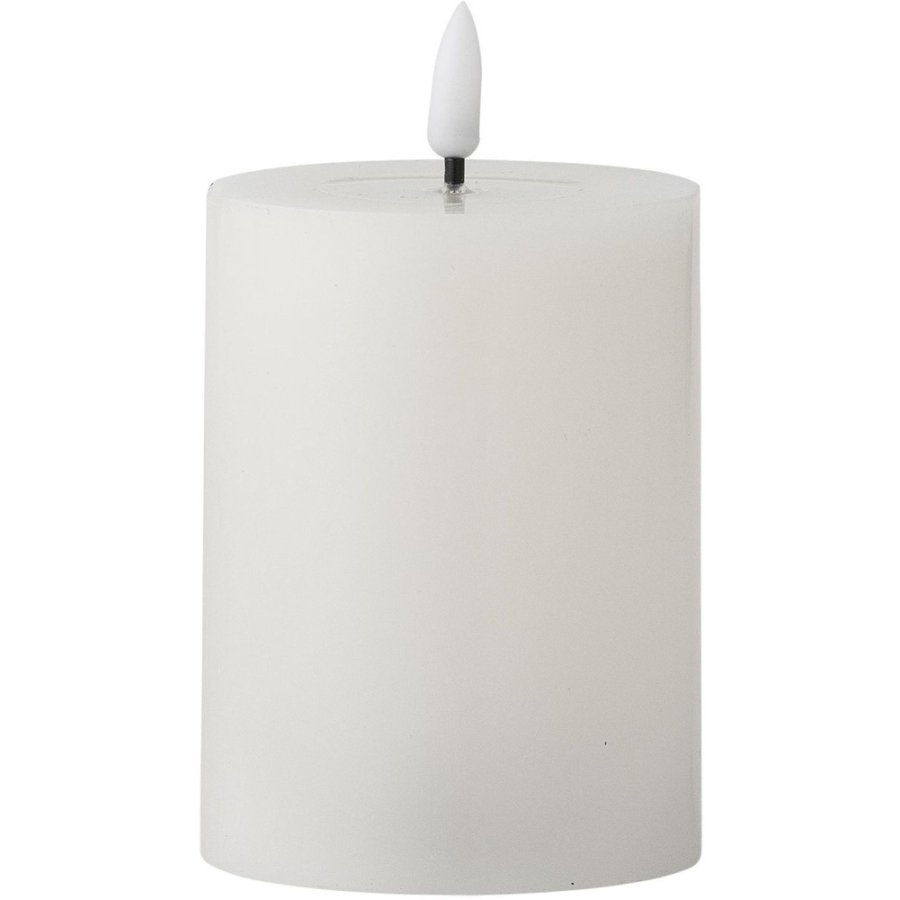 Bloomingville Ponza Bloklys LED �7,5/H10 cm, Hvid