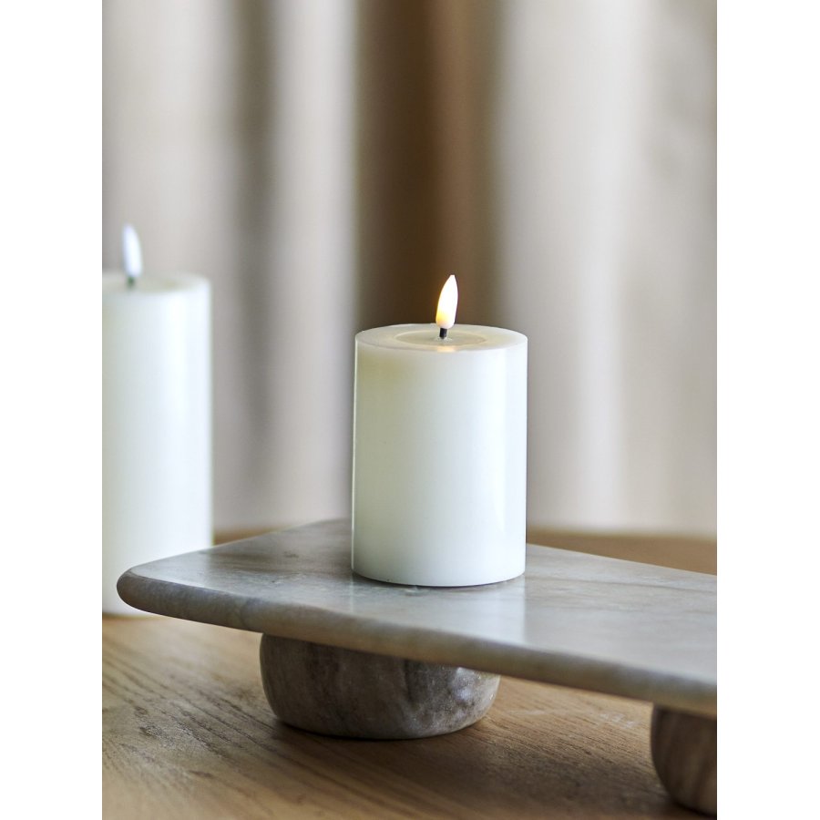 Bloomingville Ponza Bloklys LED �7,5/H10 cm, Hvid