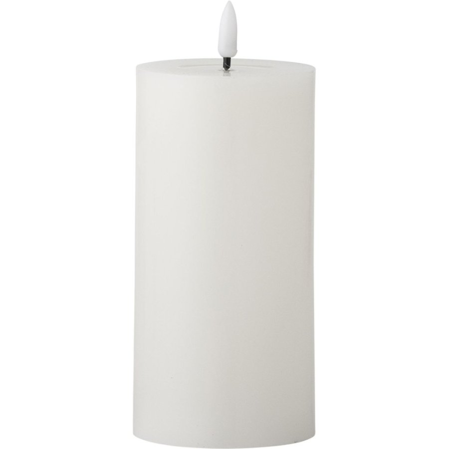 Bloomingville Ponza Bloklys LED �7,5/H15 cm, Hvid