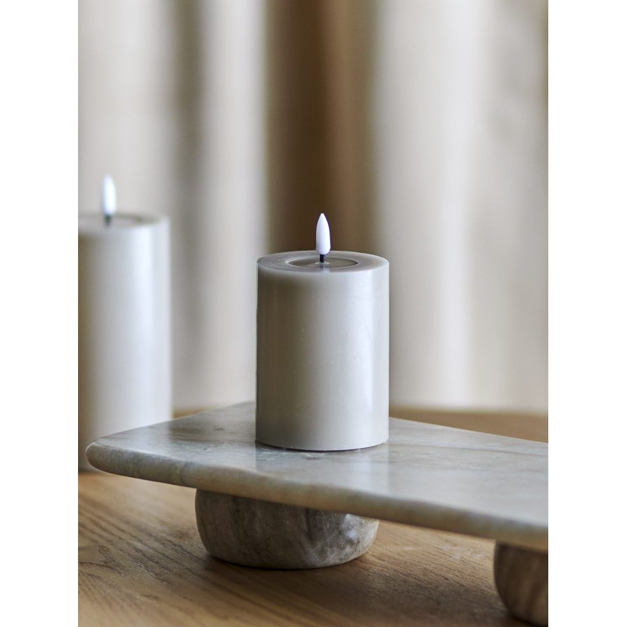 Bloomingville Ponza Bloklys LED �7,5/H10 cm, Natur