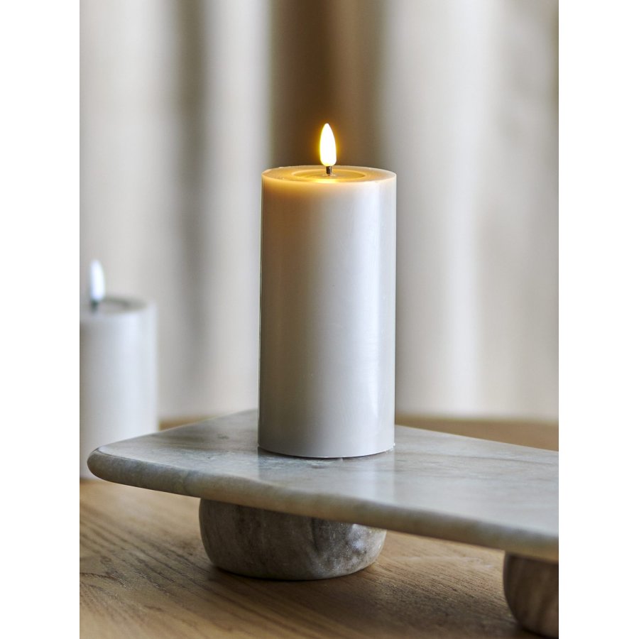 Bloomingville Ponza Bloklys LED �7,5/H15 cm, Natur