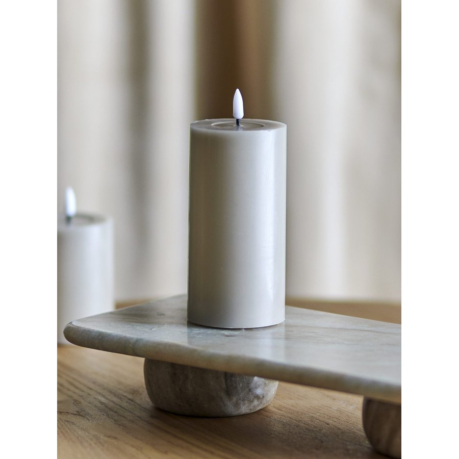 Bloomingville Ponza Bloklys LED �7,5/H15 cm, Natur