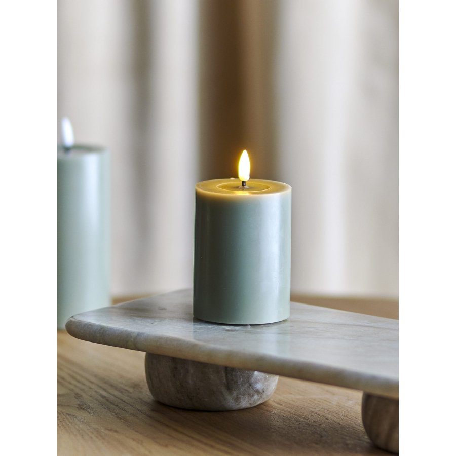 Bloomingville Ponza Bloklys LED �7,5/H10 cm, Gr�n