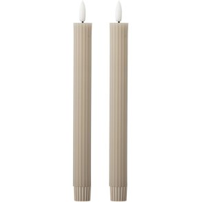 Bloomingville Ponza Kronelys LED 2 stk. �2,2/24,5, Natur