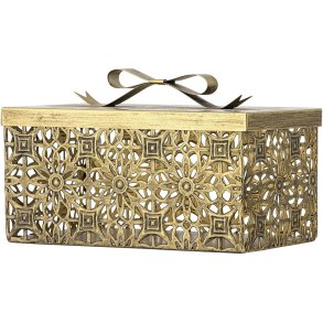 Bloomingville Gretl �ske m. L�g H15 cm, Guld