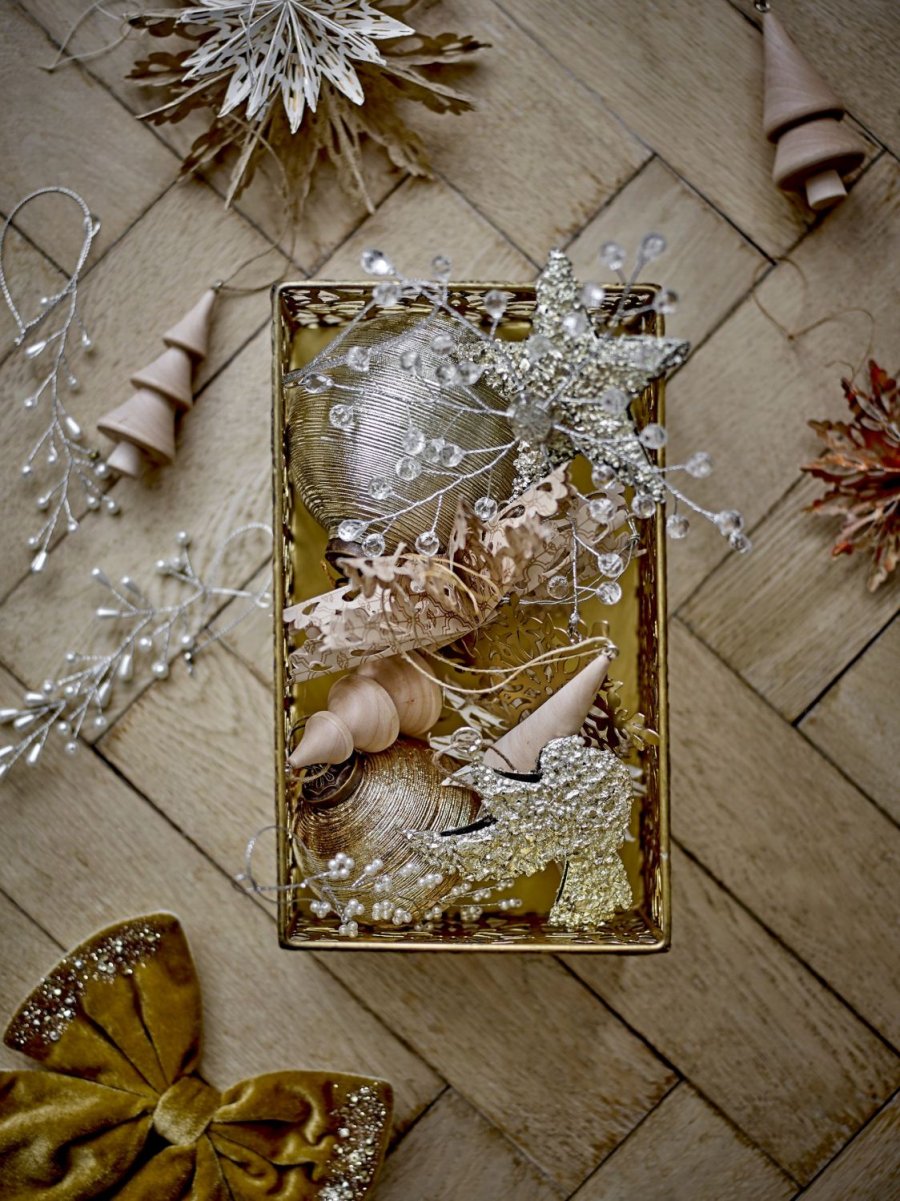 Bloomingville Gretl �ske m. L�g H15 cm, Guld