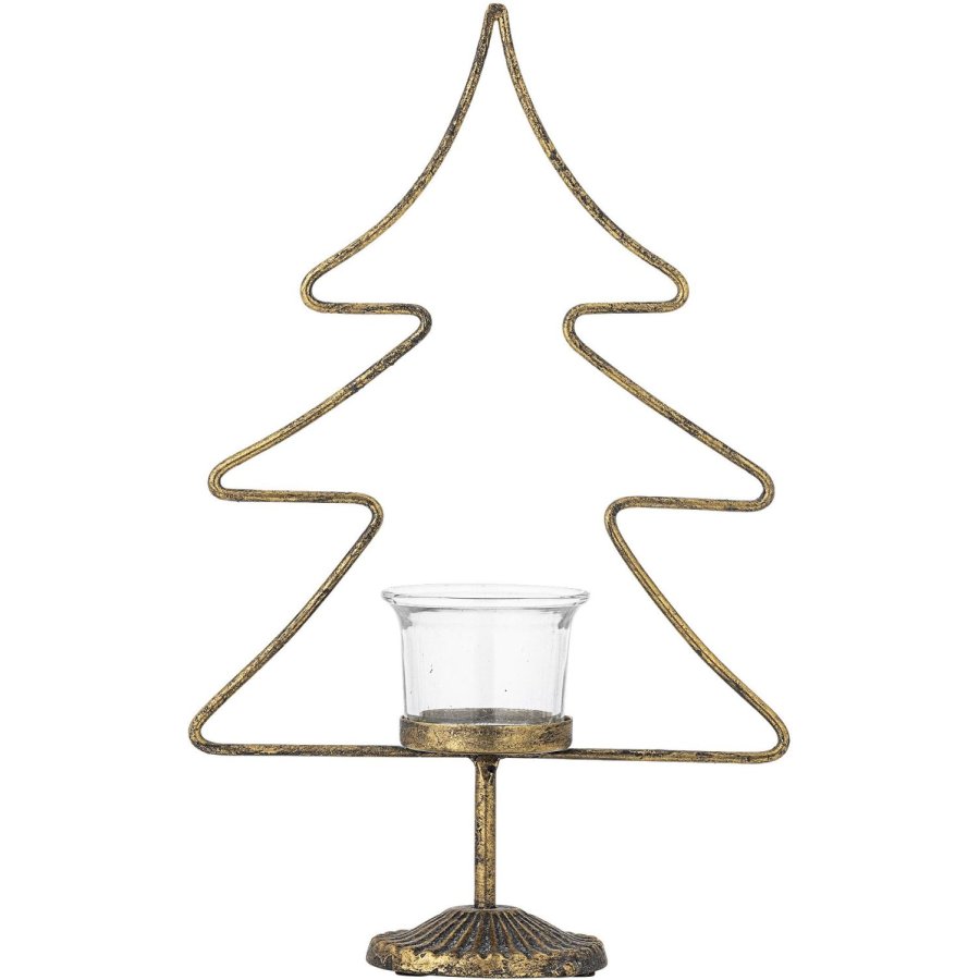 Bloomingville Miki Fyrfadsstage H28,5 cm, Guld