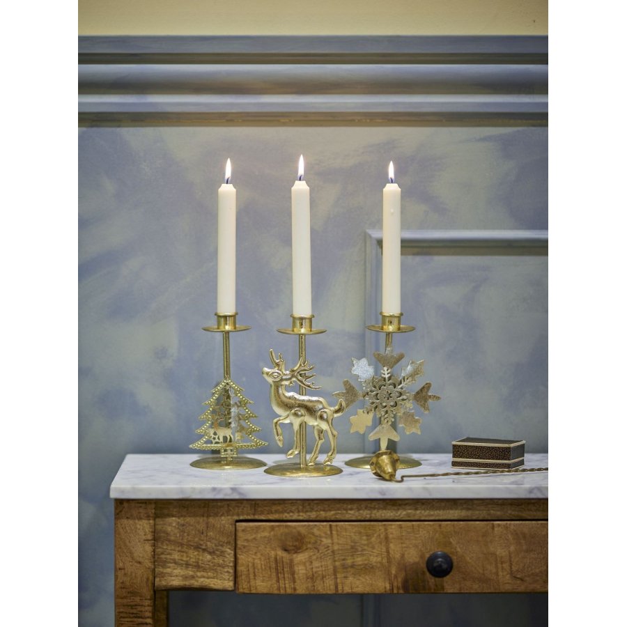 Bloomingville Sauda Lysestage 3 stk. H20 cm, Guld