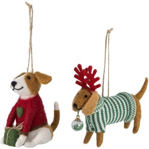 Bloomingville Monty Ornament 2 stk, Multi