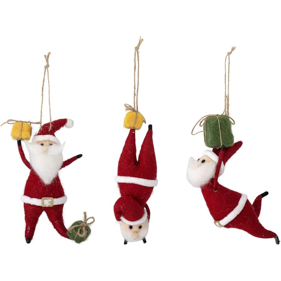 Bloomingville Giles Ornament 3 stk. H17 cm, R�d