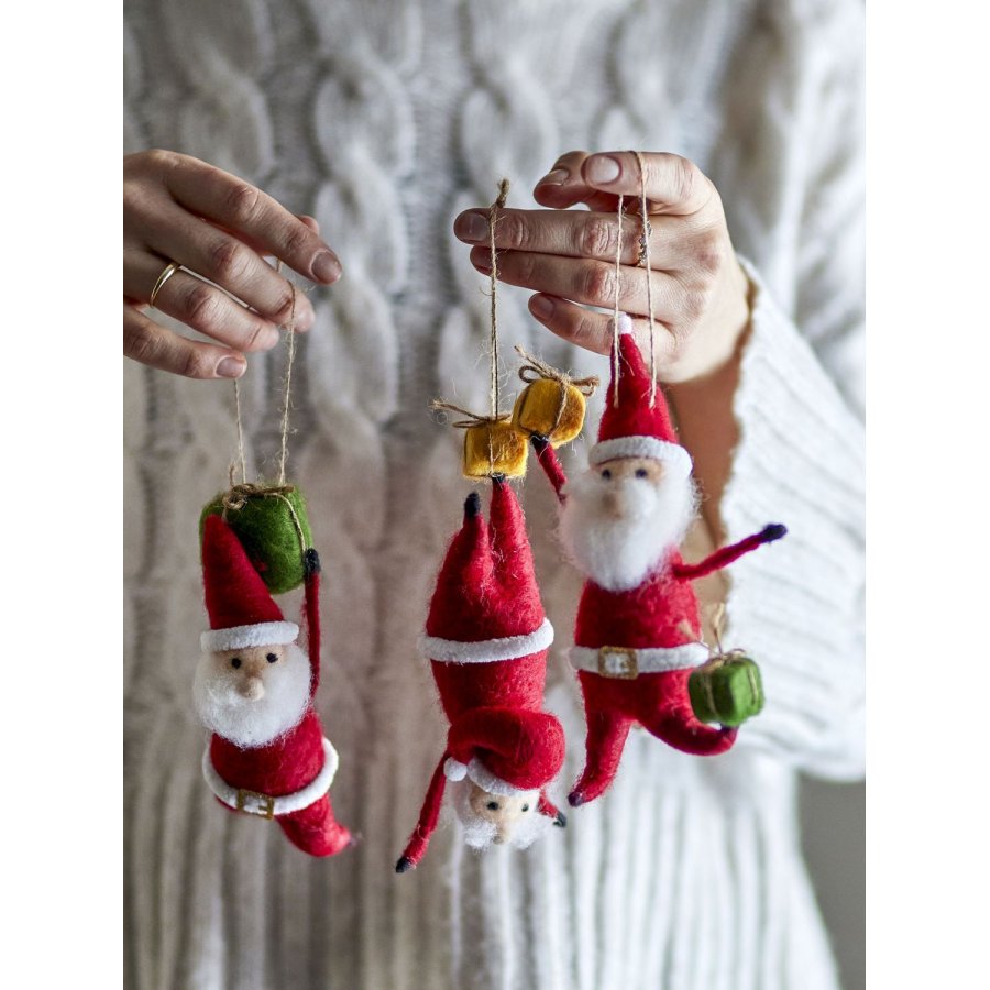 Bloomingville Giles Ornament 3 stk. H17 cm, R�d