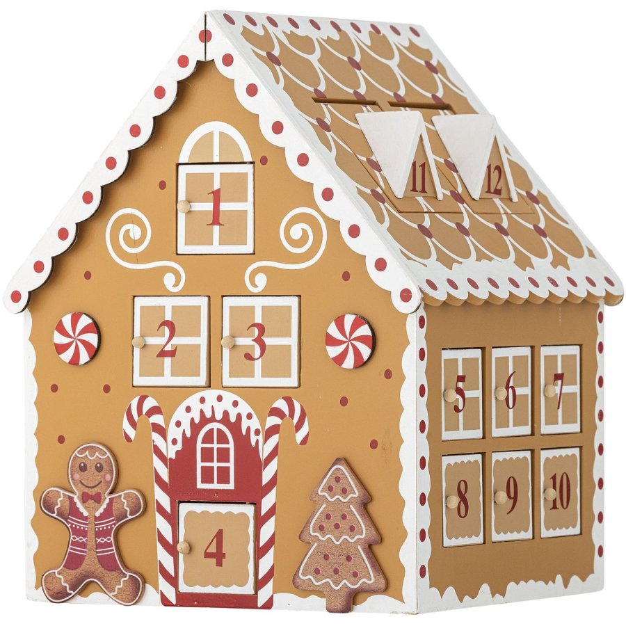 Bloomingville Ginnie Julekalender H27,5 cm, Brun