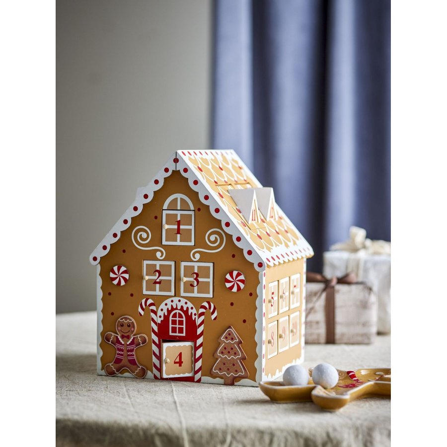 Bloomingville Ginnie Julekalender H27,5 cm, Brun