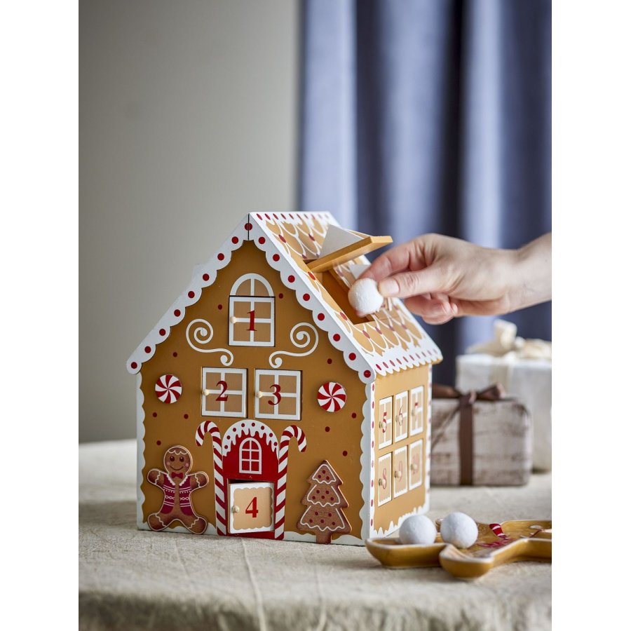 Bloomingville Ginnie Julekalender H27,5 cm, Brun