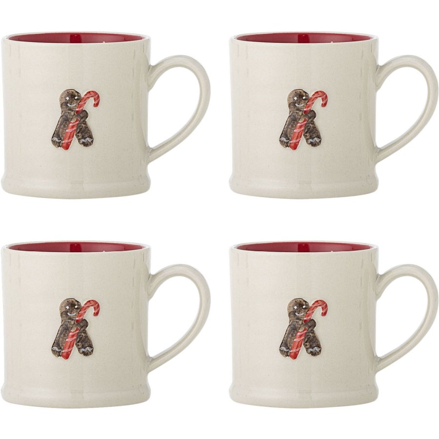 Bloomingville Kenai Kop m. Hank 4 stk. 30 cl, R�d